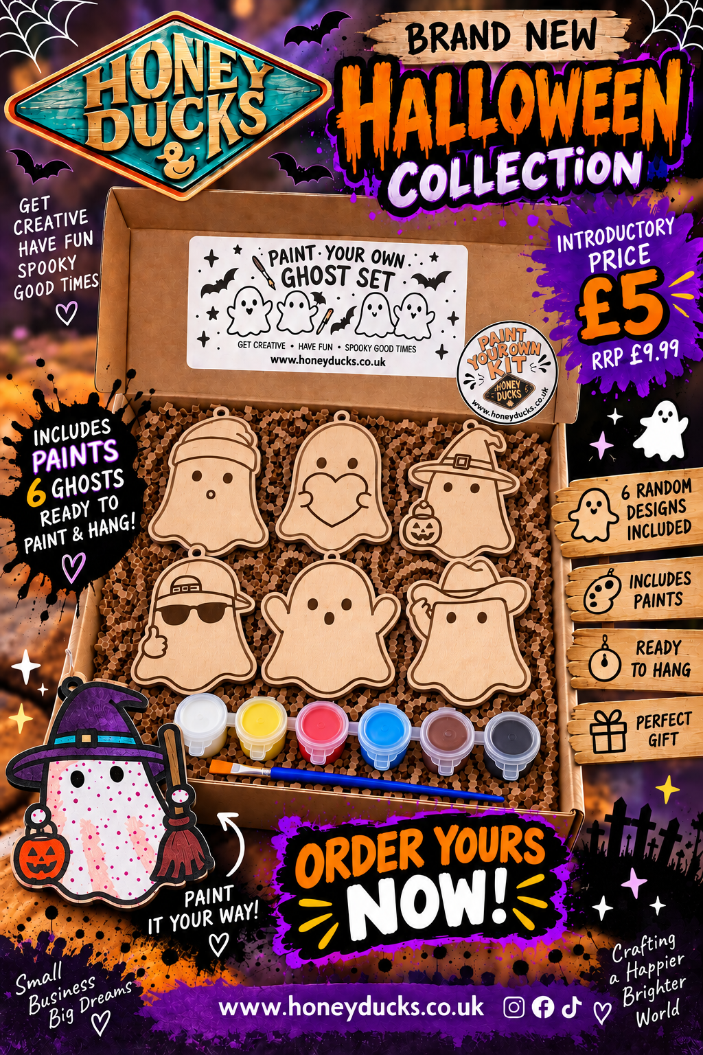 Paint your own Ghost kit x6